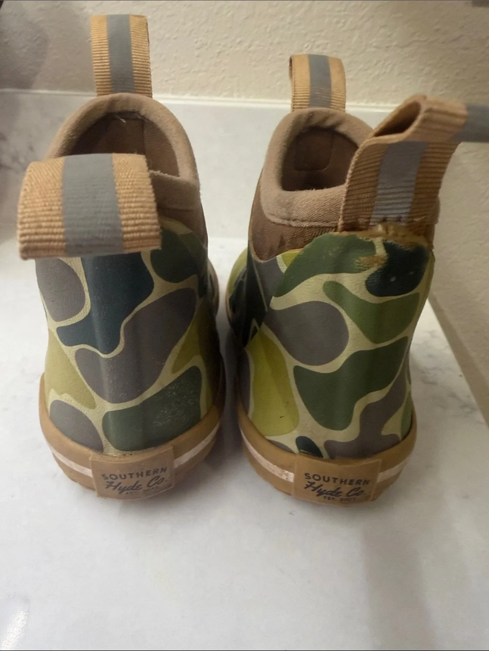 Southern Hyde Co Deck Boots - Green Camo